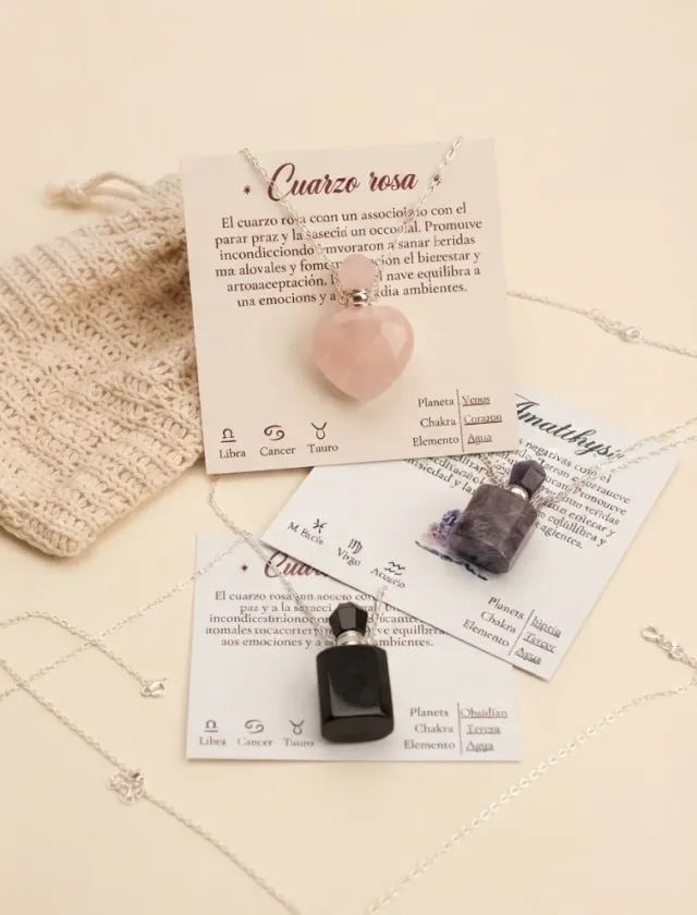 Collar piedra perfumero 🌸✨