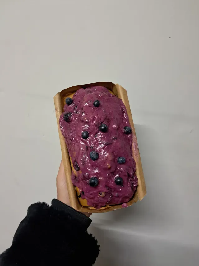 Budin de arándanos