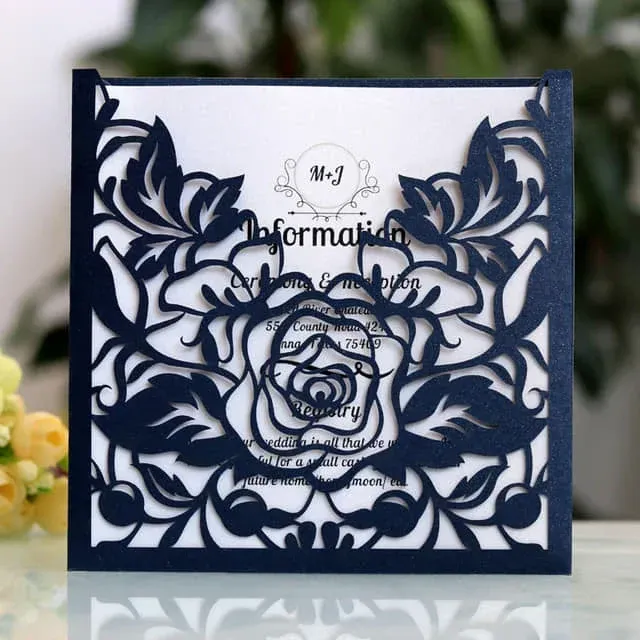 Tarjetas de invitacion personalizadas pack x50 unidades