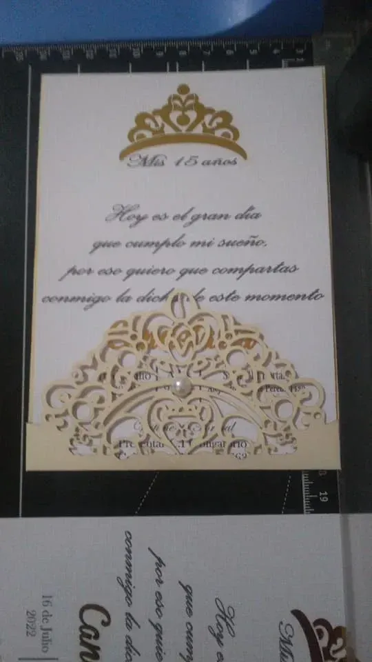 TARJETA DE INVITACION MODELO 01 PACK DE 20 TARJETAS 4