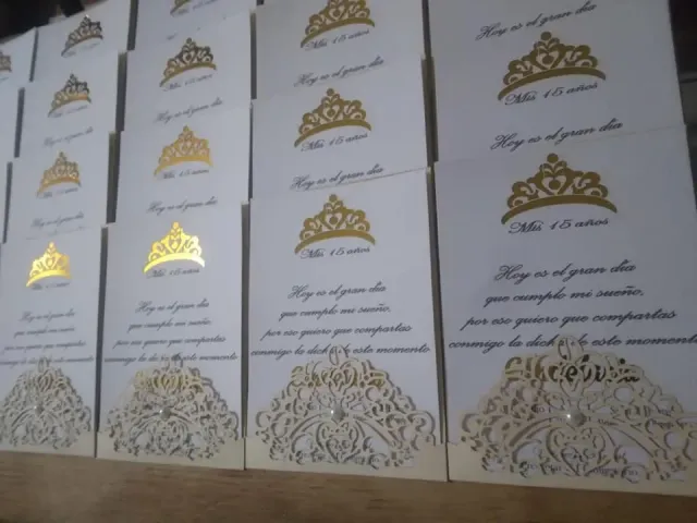 TARJETA DE INVITACION MODELO 01 PACK DE 20 TARJETAS 5