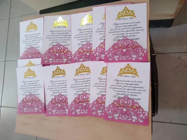 Tarjetas de invitacion personalizadas pack x50 unidades