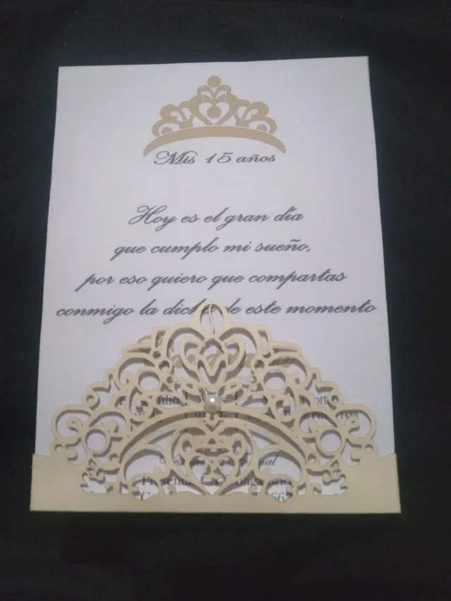 Tarjetas de invitacion personalizadas pack x50 unidades 6