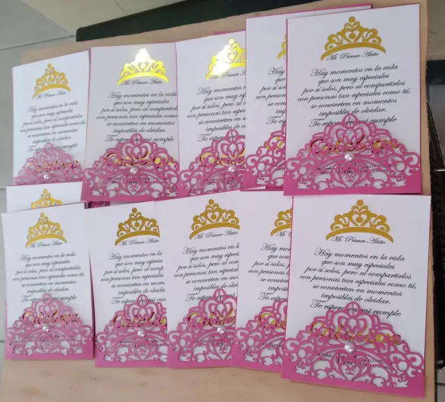 Tarjetas de invitacion personalizadas pack x80 unidades 3
