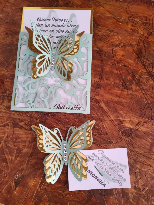 Tarjetas de invitacion personalizadas pack x80 unidades 5