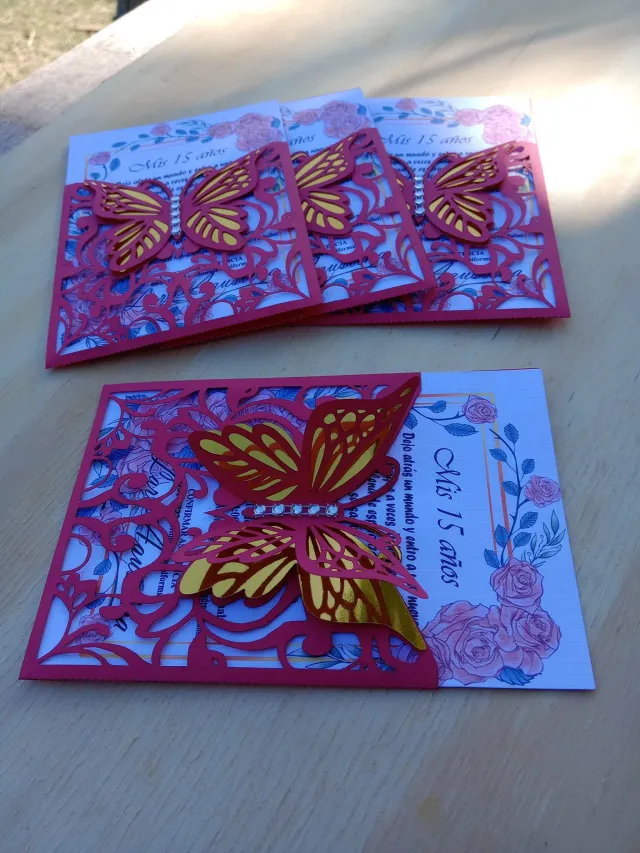 Tarjetas de invitacion personalizadas pack x80 unidades 2