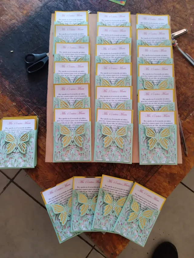 Tarjetas de invitacion personalizadas pack x50 unidades 7