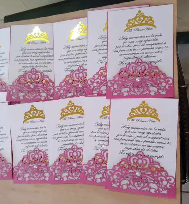 Tarjetas de invitacion personalizadas pack x100 unidades 2