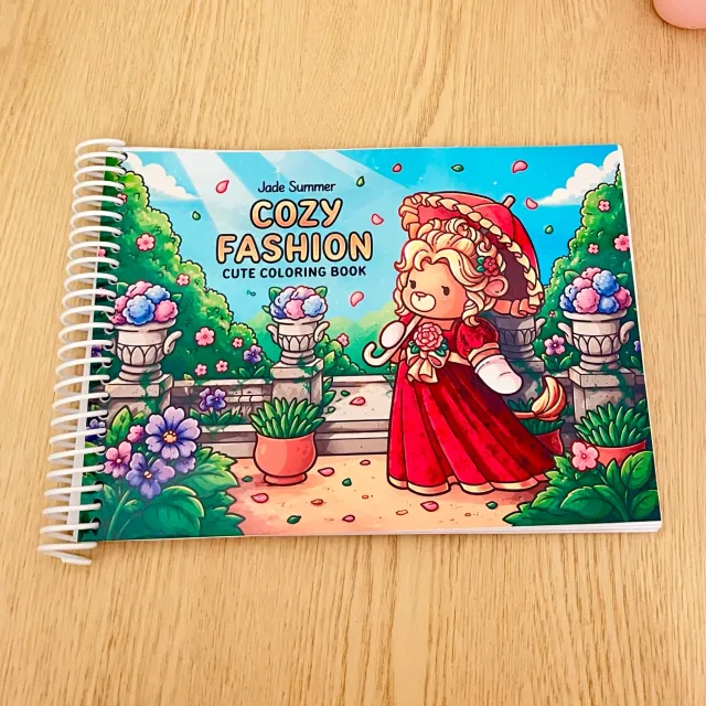 Cuaderno para colorear cozy fashion