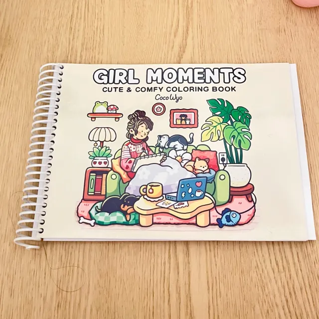Cuaderno para colorear girl moments
