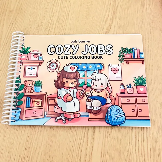 Cuaderno para colorear cozy jobs