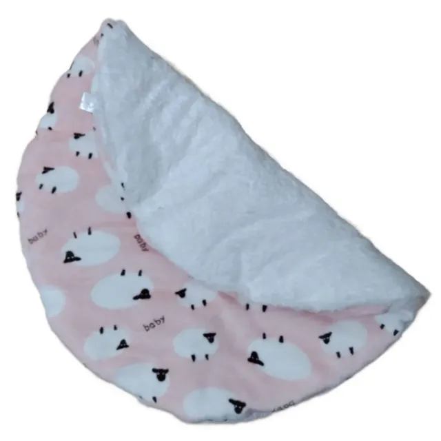 Manta redonda de peluche mullido para perros pequeños y gatos 3