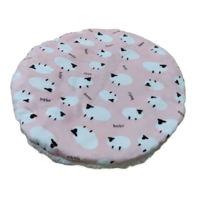 Manta redonda de peluche mullido para perros pequeños y gatos 2