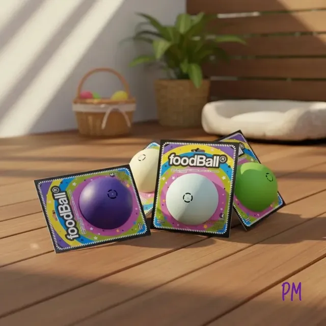 Pelota comedero Foodball para perros medianos y grandes.