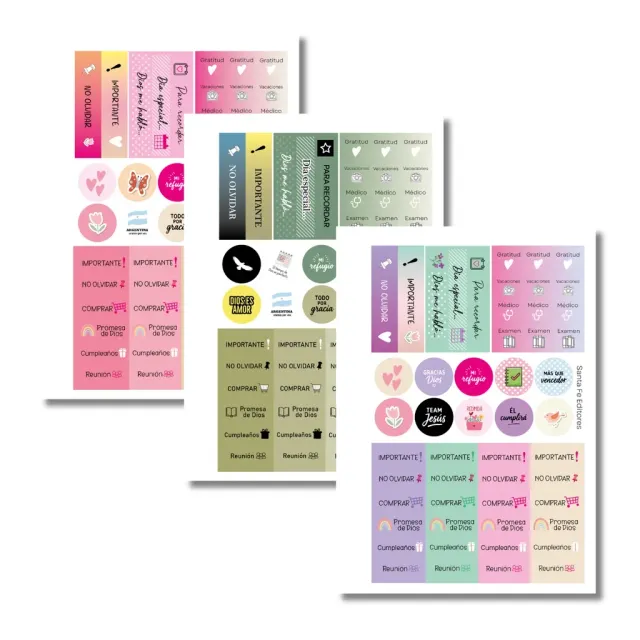 Agenda Premium 2027 anillada tapa floral rosa y celeste 3