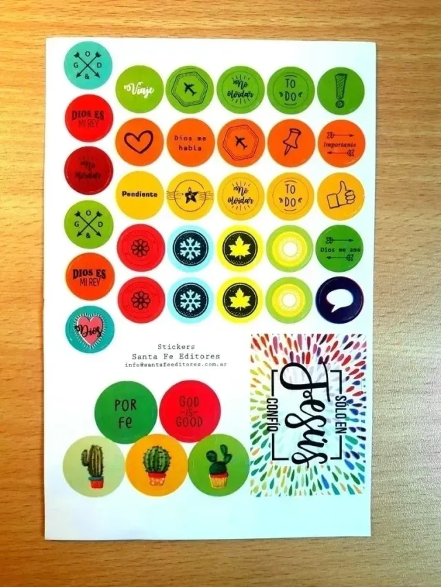 PLANCHA DE STICKERS (Consultar modelos)