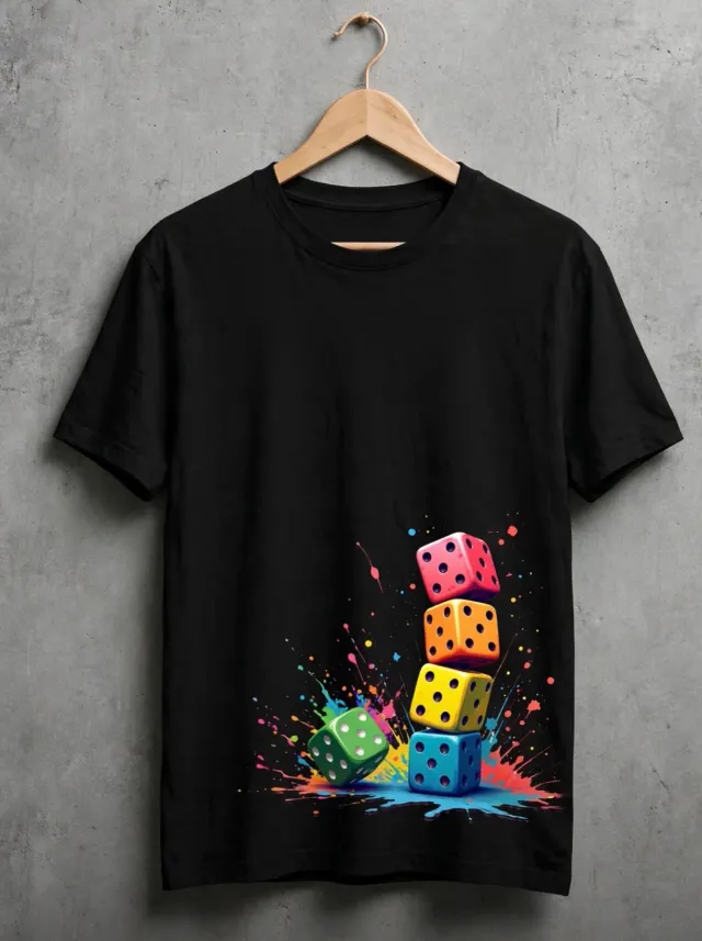 Remeras dados colores