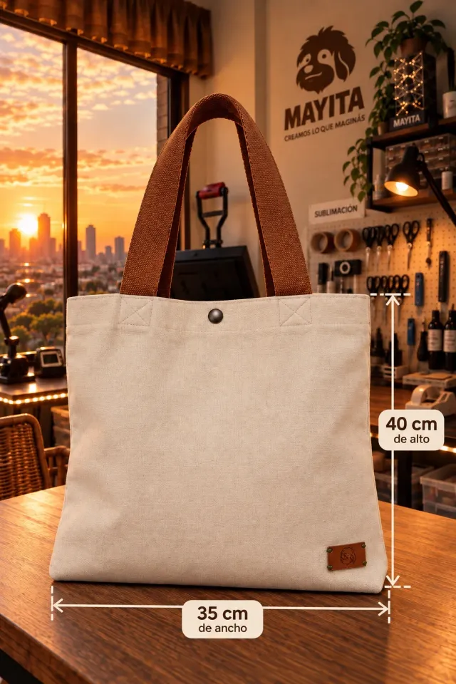 Totebag de lienzo premium 3
