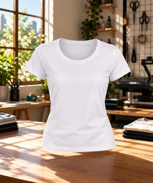 REMERA MUJER PREMIUM ALGODON PEINADO 24.1 2