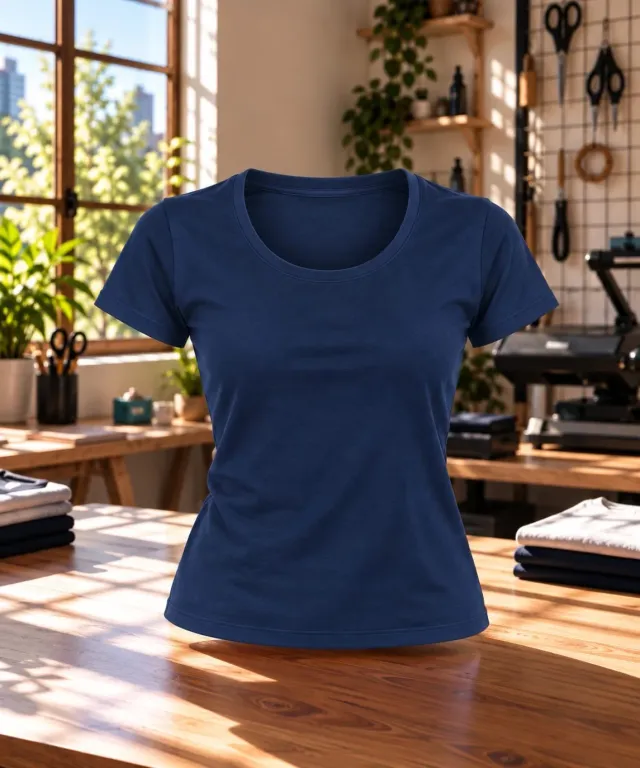 REMERA MUJER PREMIUM ALGODON PEINADO 24.1