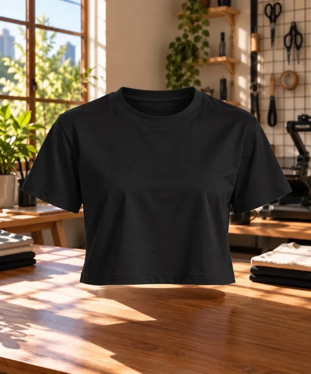 REMERA OVERSIZE TOP CROP MUJER 2