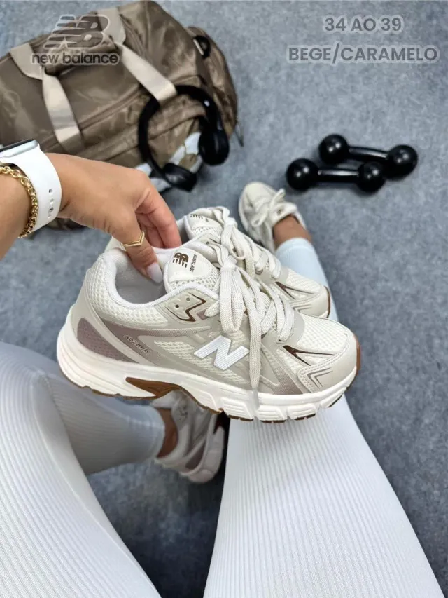👟 New Balance Retro Abzorb 📏 Del talle 34 al 39 🤎 Beige y caramelo