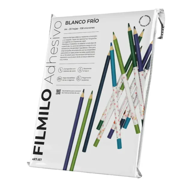 Filmilo Art-jet Adhesivo Blanco Frío A4 20 Hojas