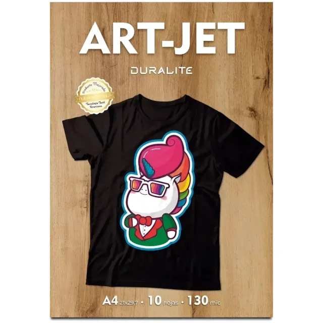 Transfer Duralite Para Prendas Oscuras A4 10h + Teflonado