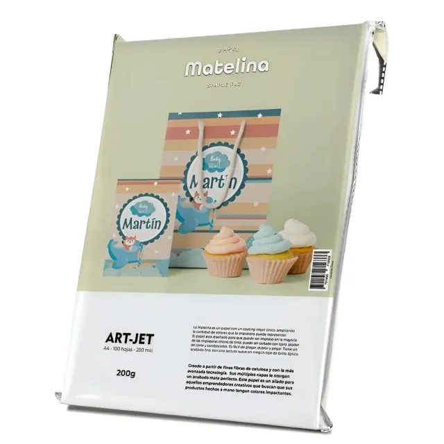 Papel Matelina Simple Faz 200g A4 100 Hojas