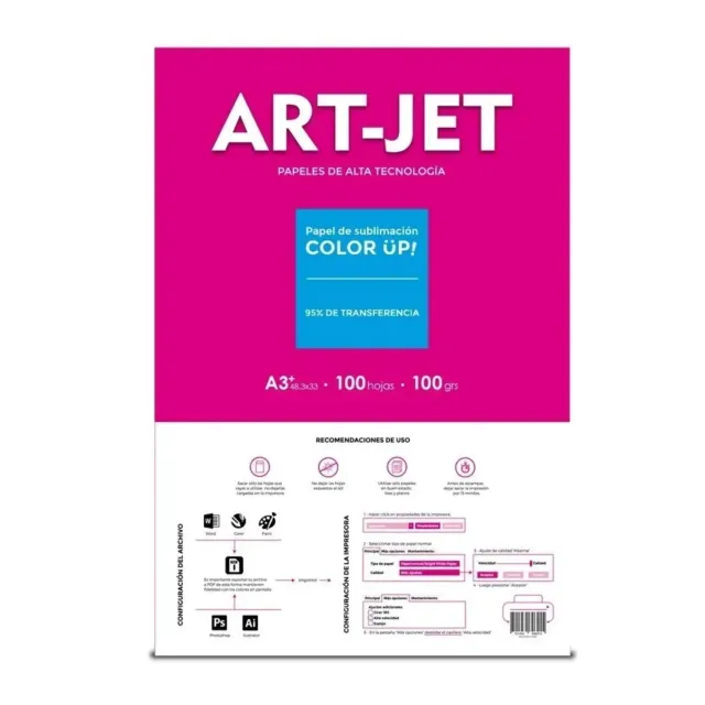 Papel Sublimación A3+ Art-Jet 100 Hojas 330x483mm 100gr