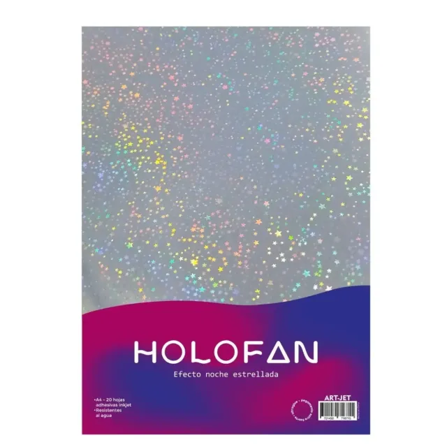 Holofan Art-jet Adhesivo Noche Estrellada A4 20 Hojas