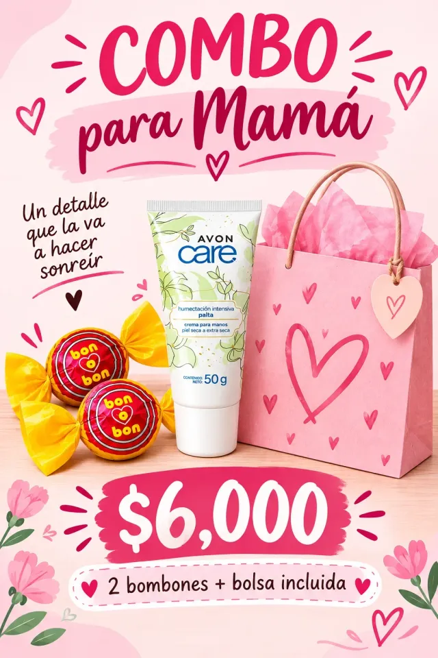 Crema para manos más 2 bombones