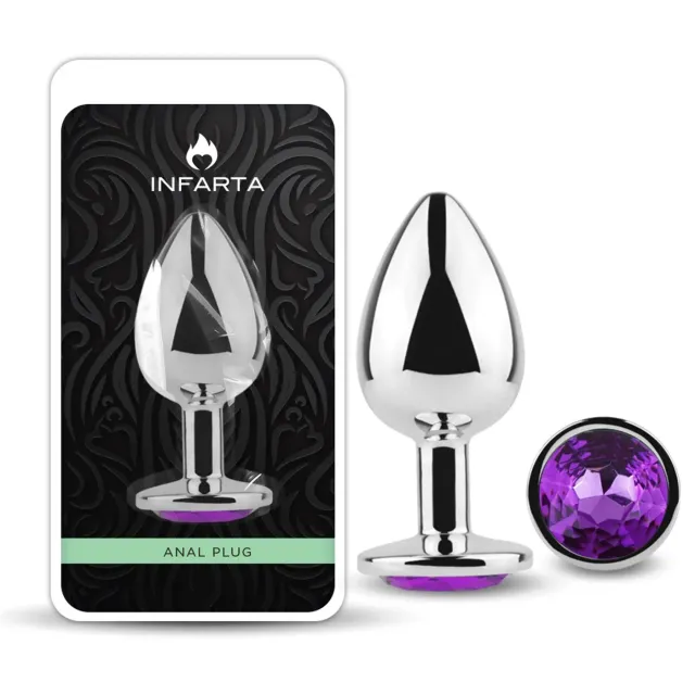 Anal Plug Eros Metal Large Purple 2