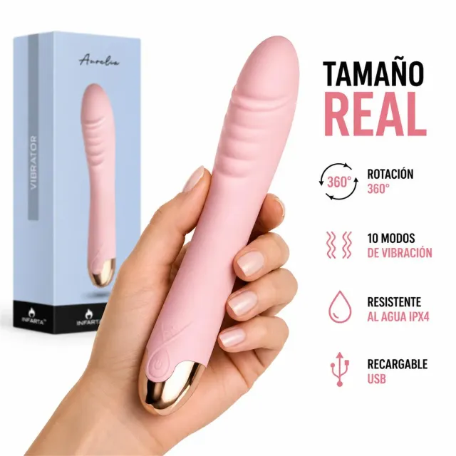 Vibrator Aurelia - Rotador - Recargable - Multifuncion 7