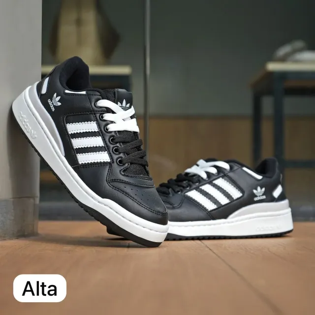 FORUM LOW NEGRO BLANCO