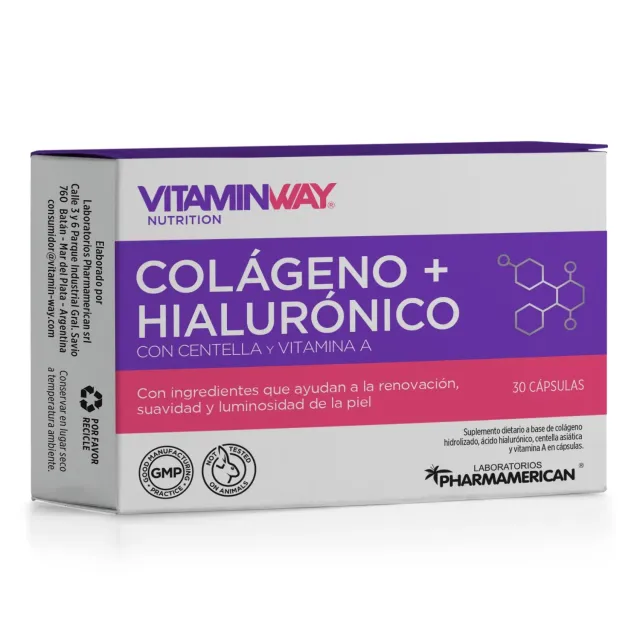 COLAGENO + HIALURONICO VITAMIN WAY x30 cápsulas