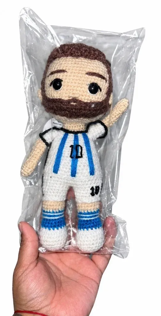 Messi tejido a crochet