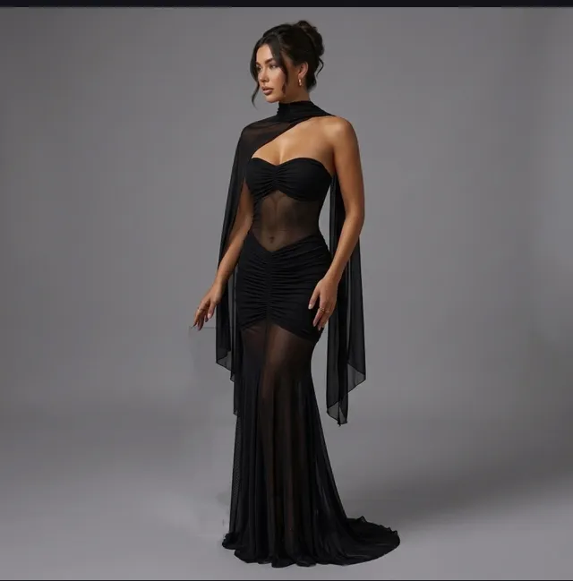 Vestido microtull