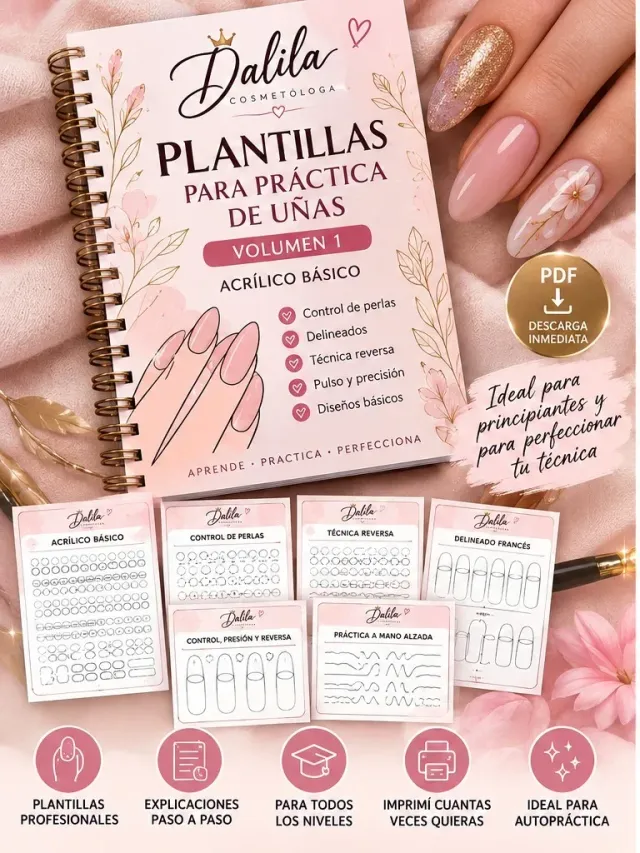 Cuadernillo para prácticas de uñas