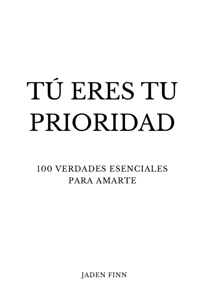 TU ERES TU PRIORIDAD