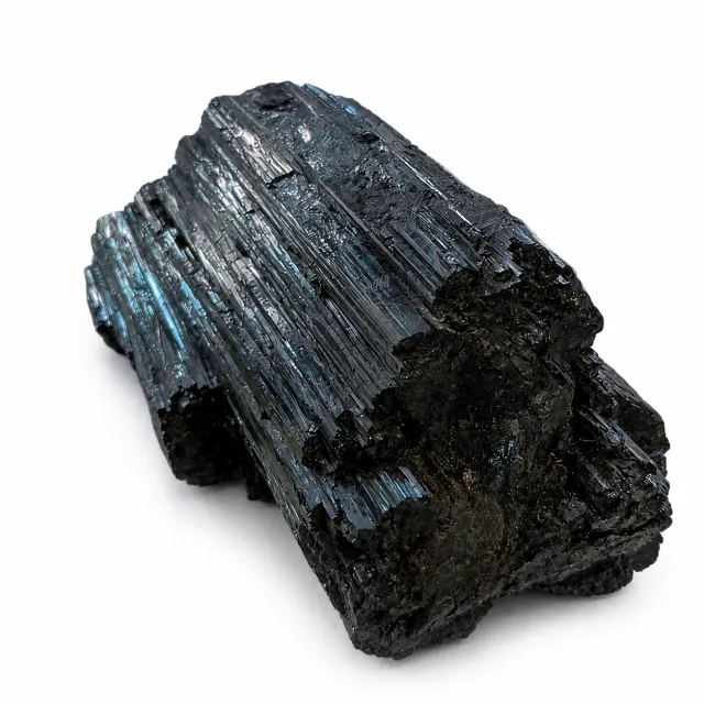Turmalina negra Schorl de colección · Crecimiento cristalino paralelo · 315 g