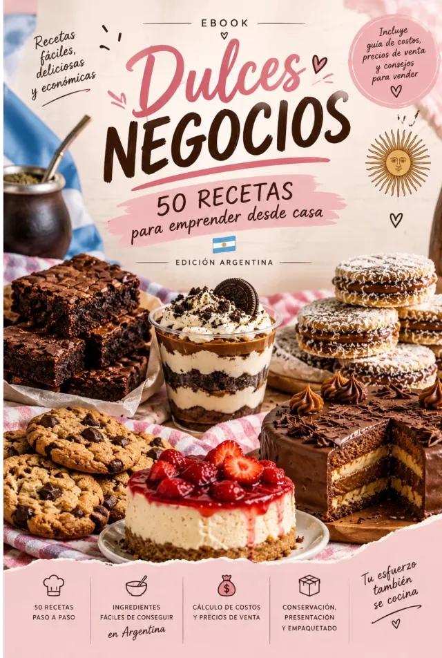 Ebook de 50 recetas dulces para emprender desde casa