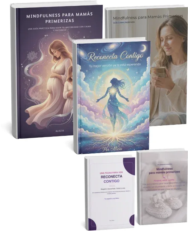 Pack Mindfulness Mamás Primerizas 3 eBooks + 2 REGALOS Apps Interactivas