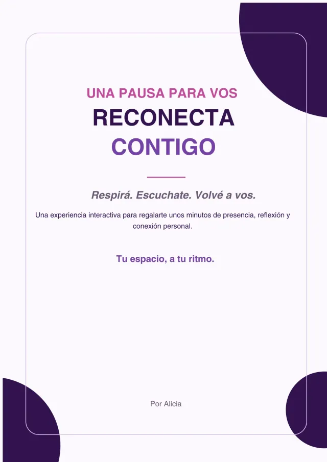 Reconecta conmigo App interactiva