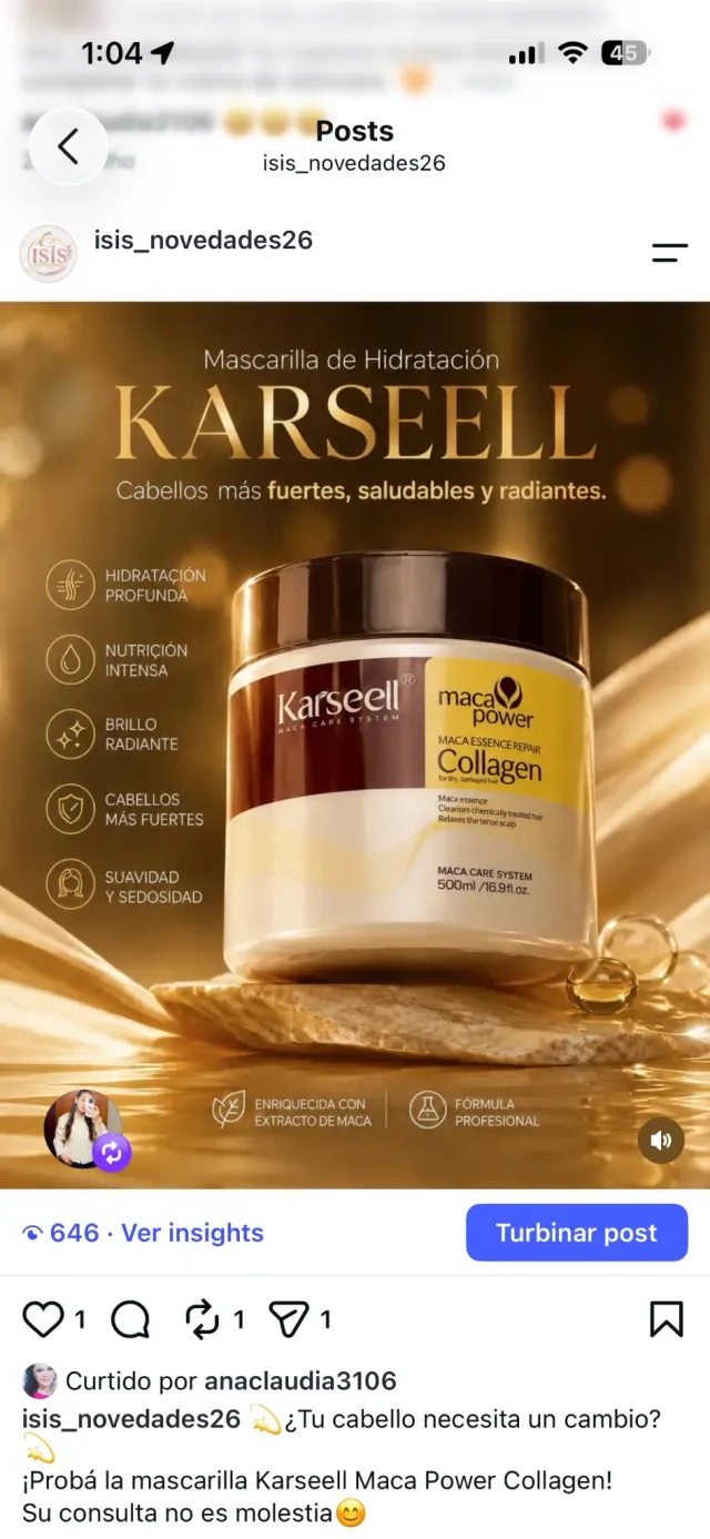 Mascarilla capilar Karseell
