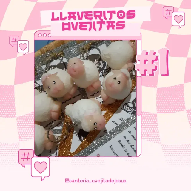 Llaveros Ovejitas [PREVENTA] PACK x 10 Unidades 2