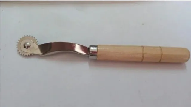 Marcador de costura de metal