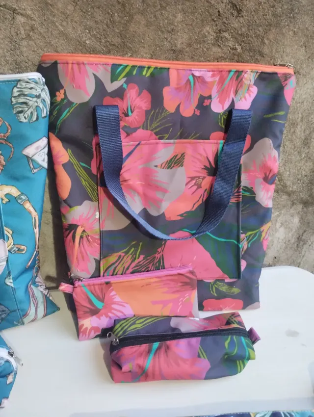 Bolso Playero con neceser