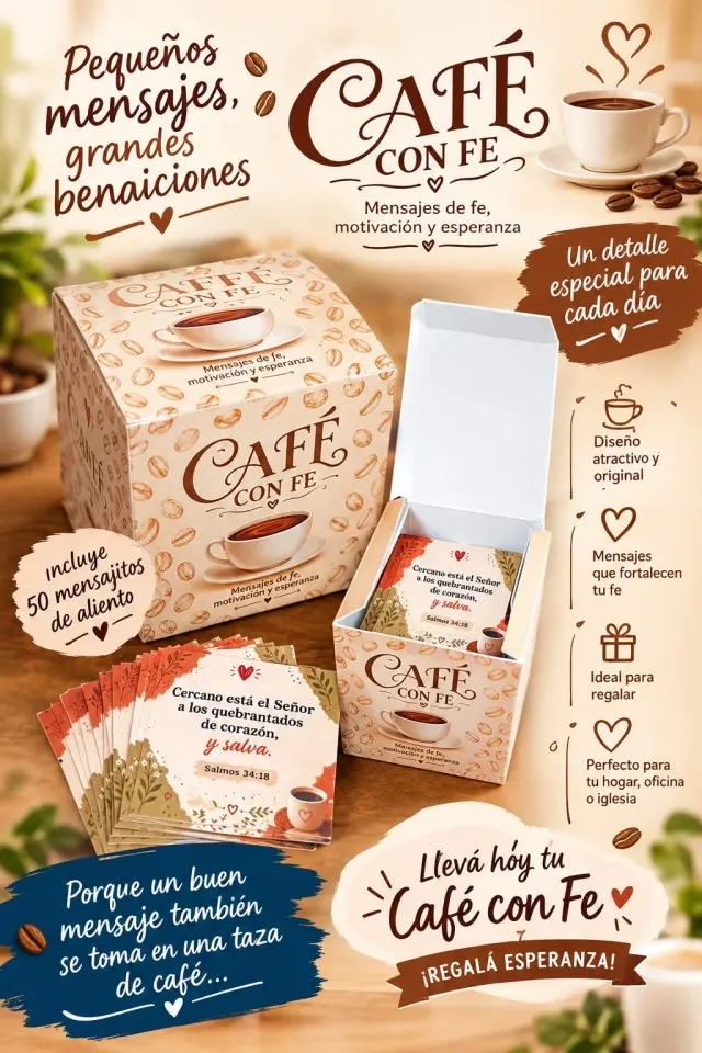 Cajita con tarjetas bíblicas