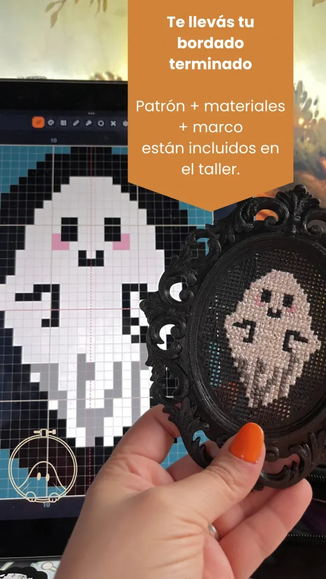 Taller PRESENCIAL de Punto Cruz - Edición Halloween 17/10 5